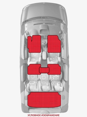 ЭВА коврики «Queen Lux» комплект для Dodge D Series (3G)